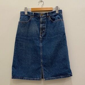 Eddie Bauer 💯 Cotton Denim Midi Skirt, 6